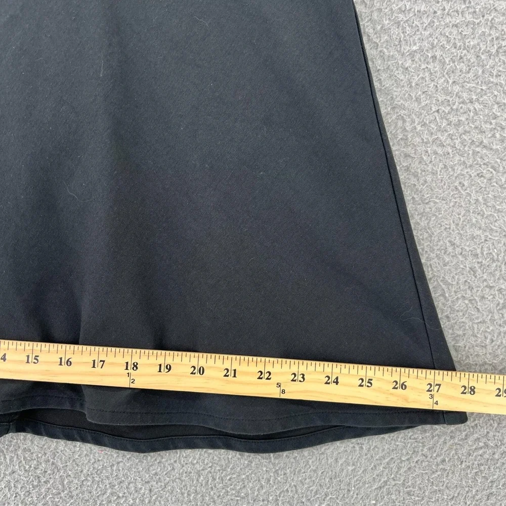 BETABRAND Skort Womens Size‎ Small Solid Black Zipper Back A Line Basic Neutral